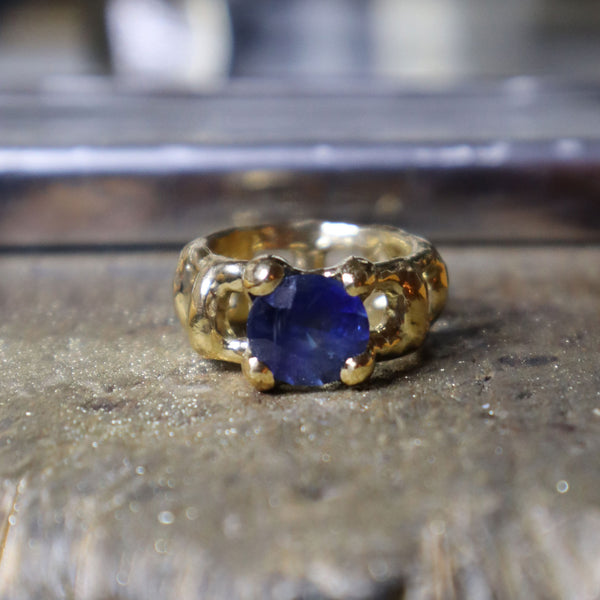 The Crown Ring with Sapphire